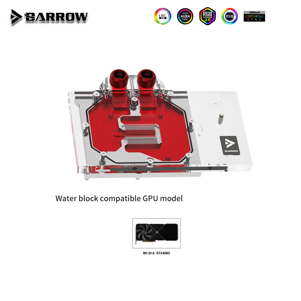 Nvidia Vga Rtx 4080 - Водяной блок графического процессора Barrow для
