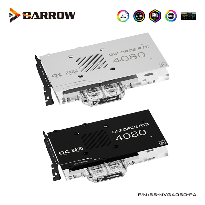 Nvidia Vga Rtx 4080 - Водяной блок графического процессора Barrow для